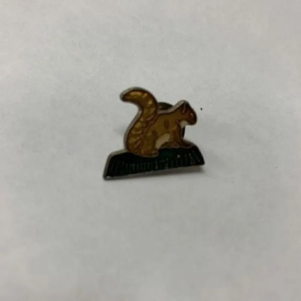 Vintage Squirrel Enamel Lapel Pin